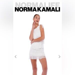 COPY - Norma Kamali two piece fringe set